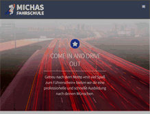 Tablet Screenshot of michas-fahrschule.com